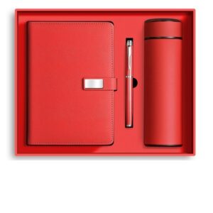 business gift of vacuum cup and notebook set